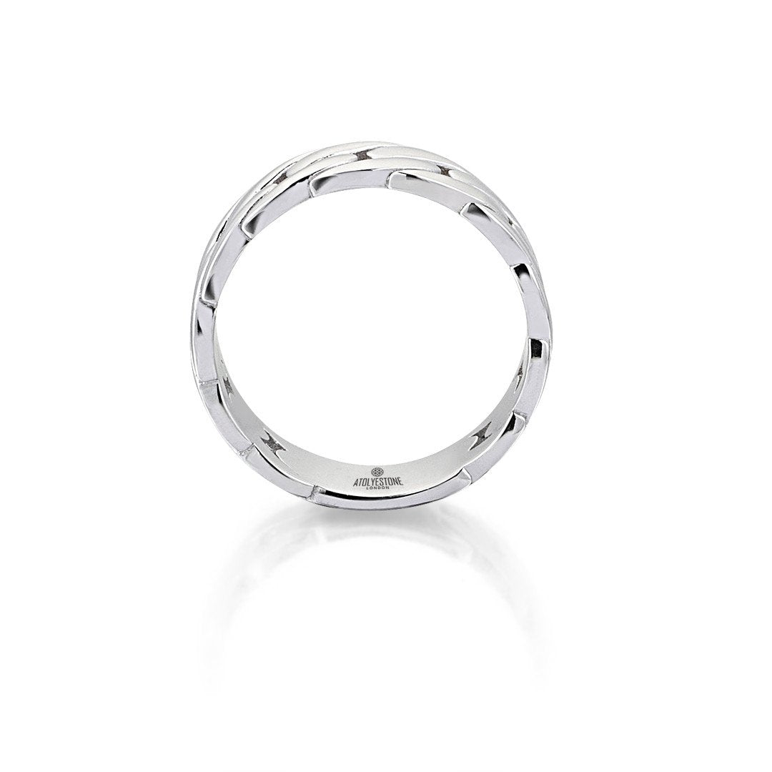 Chain Ring - Solid Silver