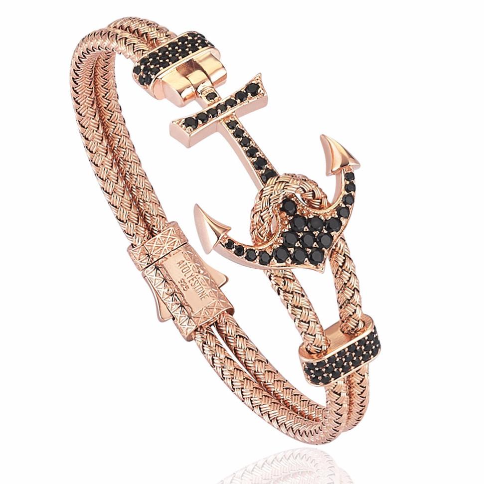 Anchor Bangle - Silver