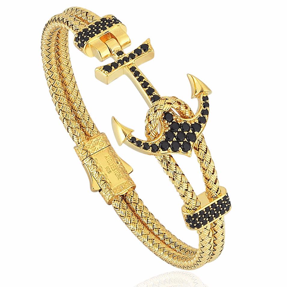 Anchor Bangle - Silver