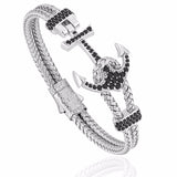 Anchor Bangle - Silver
