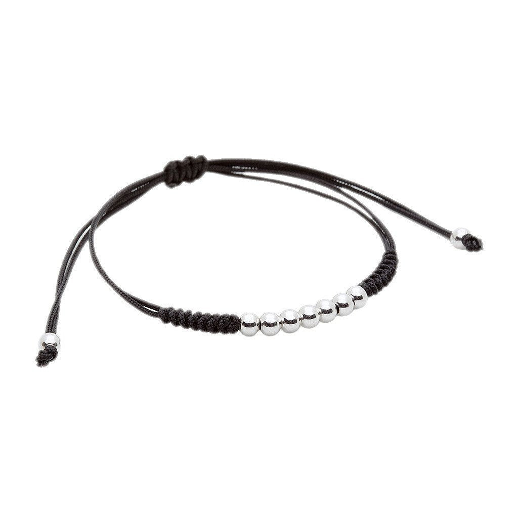 7 Balls Macrame - Silver