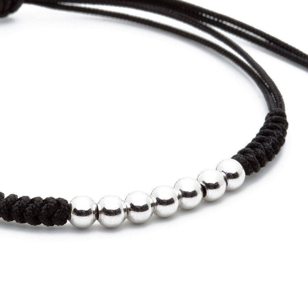 7 Balls Macrame - Silver