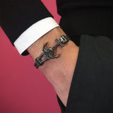 Anchor Bangle - Silver
